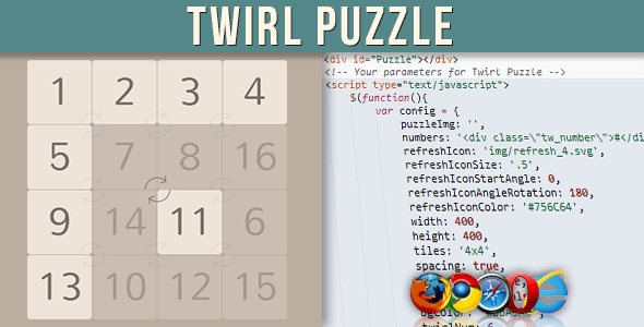Twirl Puzzle - CodeCanyon Item for Sale