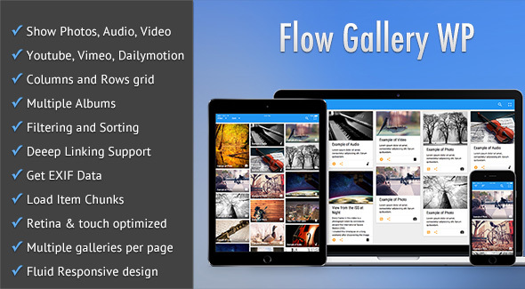 Flow Gallery - Multimedia Gallery Wordpress Plugin - CodeCanyon Item for Sale
