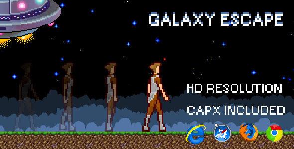 GalaxyEscape - HTML5 Game (CAPX) - CodeCanyon Item for Sale