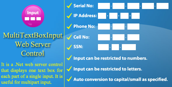 Multi Text Box Input - Web Server Control - CodeCanyon Item for Sale