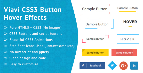 Viavi CSS3 Button Hover Effect - CodeCanyon Item for Sale