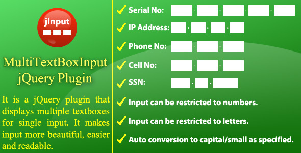 Multi Text Box Input - jQuery Plugin - CodeCanyon Item for Sale