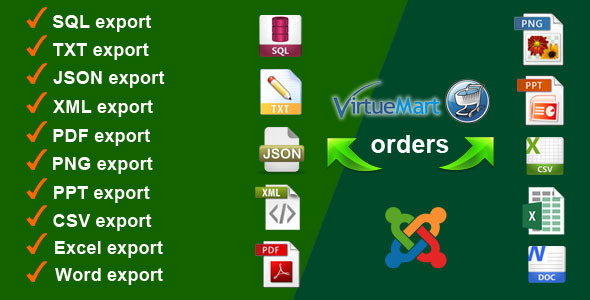 Virtuemart Orders Export - CodeCanyon Item for Sale