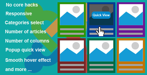 Responsive Grid Quick View Articles for Joomla - CodeCanyon Item for Sale