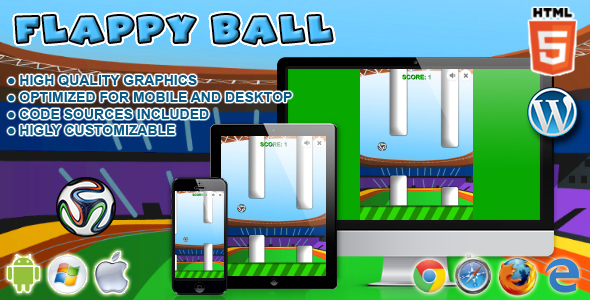 Flappy Ball - HTML5 Game - CodeCanyon Item for Sale