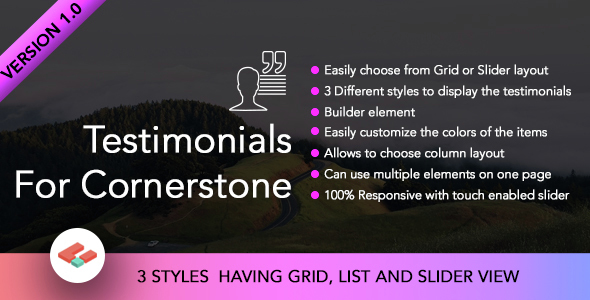 Testimonials for Cornerstone - CodeCanyon Item for Sale