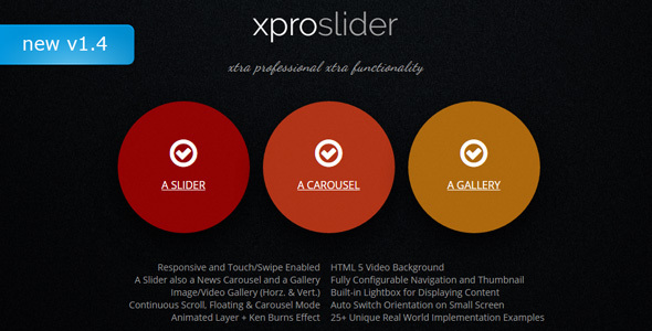 XProSlider - Responsive jQuery Slider, Carousel and Gallery - CodeCanyon Item for Sale
