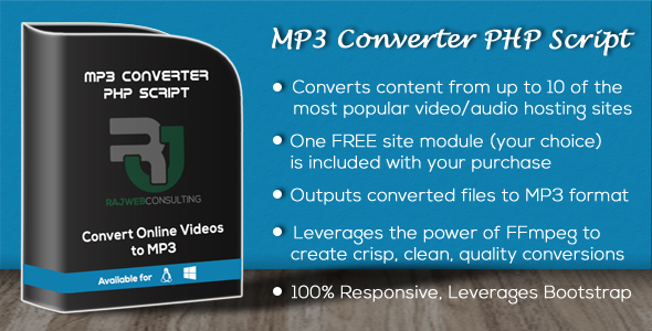 MP3 Converter PHP Script - CodeCanyon Item for Sale
