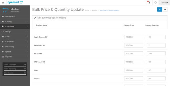 Bulk Price & Quantity Update - CodeCanyon Item for Sale