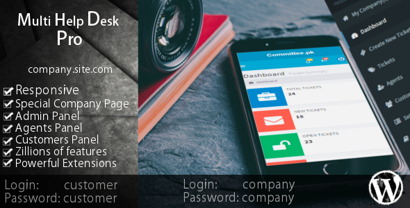 Multi Helpdesk Ticket System Pro - CodeCanyon Item for Sale