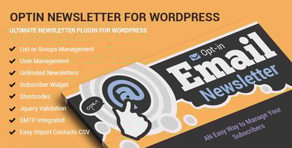 Optin Newsletter Pro For WordPress - CodeCanyon Item for Sale
