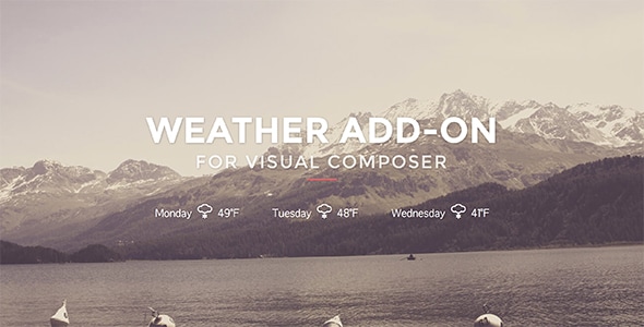 Weather for Visual Composer - CodeCanyon Item for Sale