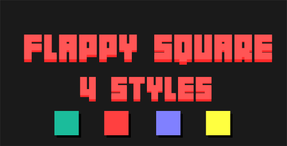 Flappy Square - Html5 Mobile Game - android & ios HD - CodeCanyon Item for Sale