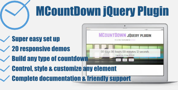 MCountDown - Responsive jQuery Countdown Plugin - CodeCanyon Item for Sale