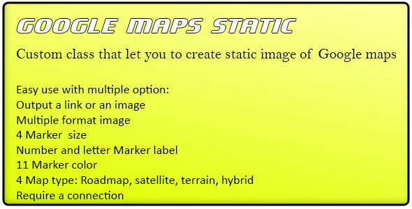 Google Maps Static Image Creator - CodeCanyon Item for Sale