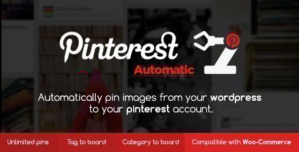 Pinterest Automatic Pin Wordpress Plugin - CodeCanyon Item for Sale