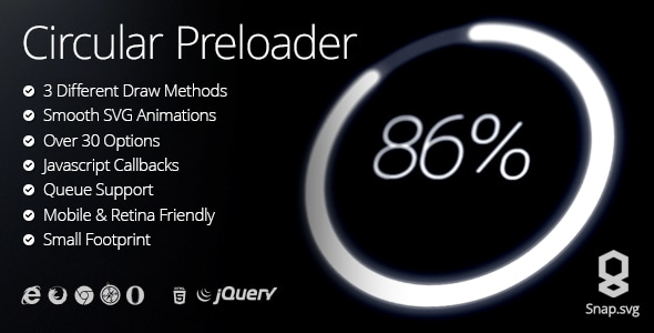 Circular HTML5 Preloader - CodeCanyon Item for Sale