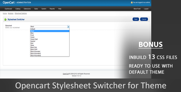Stylesheet Switcher Opencart Module - CodeCanyon Item for Sale