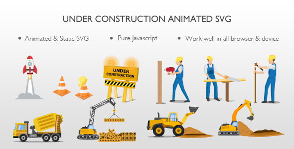 Under Construction Animated SVG - CodeCanyon Item for Sale