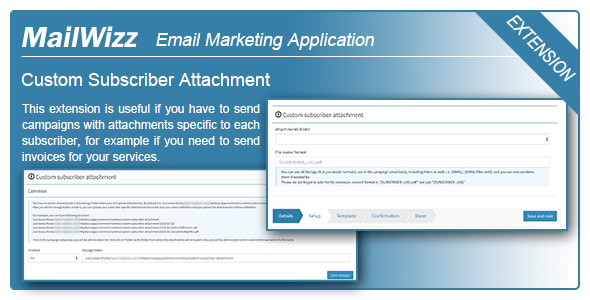 MailWizz EMA - Custom subscriber attachment - CodeCanyon Item for Sale