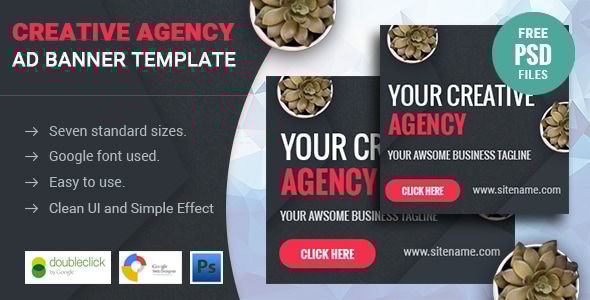Creative Agency | HTML 5 Animated Google Banner - CodeCanyon Item for Sale