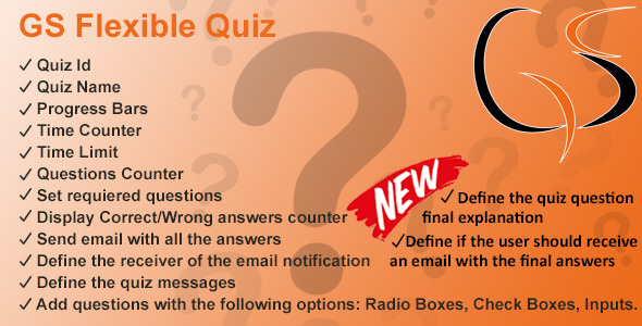 GS Flexible Quiz - CodeCanyon Item for Sale