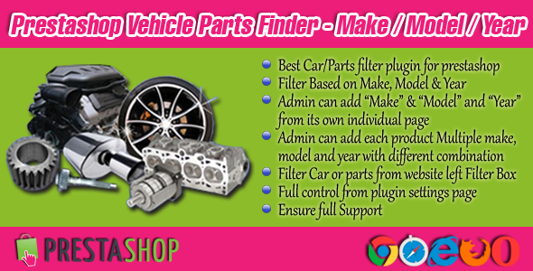 Prestashop Vehicle Parts Finder - Make/Model/Year - CodeCanyon Item for Sale