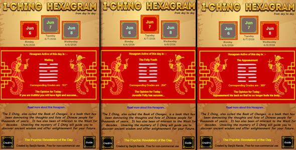 I-ching Daily Hexagram - CodeCanyon Item for Sale
