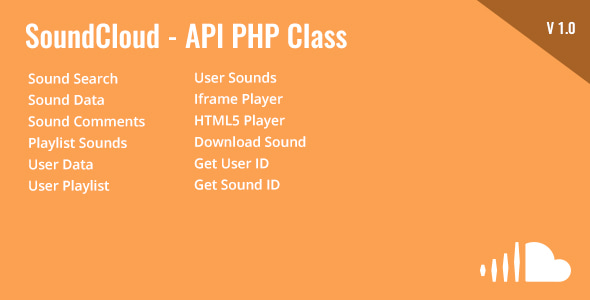 SoundCloud - API PHP Class - CodeCanyon Item for Sale