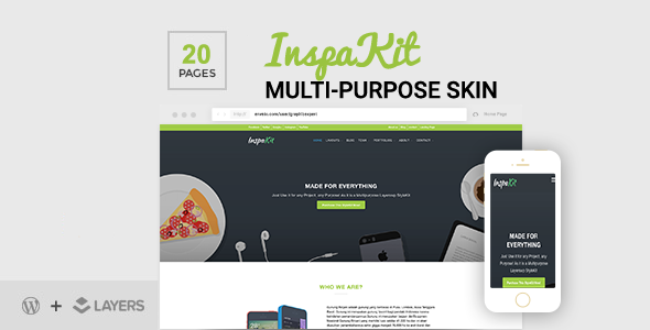 InspaKit - Multi-Purpose LayersWP Style Kit - CodeCanyon Item for Sale