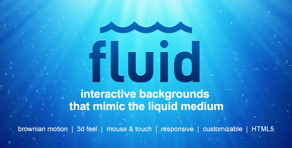 Fluid | Interactive Animated Backgrounds - CodeCanyon Item for Sale