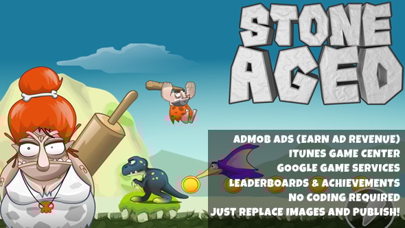 Stone Aged Source Code (Construct2) - CodeCanyon Item for Sale