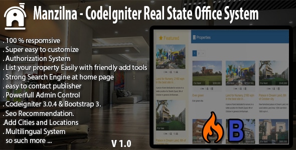 Manzilna - CodeIgniter Real Estate System - CodeCanyon Item for Sale