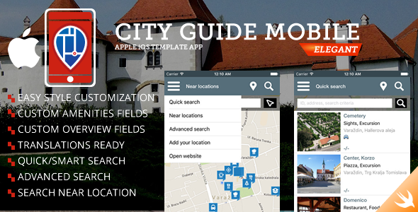 City Guide iOS iPhone App - CodeCanyon Item for Sale