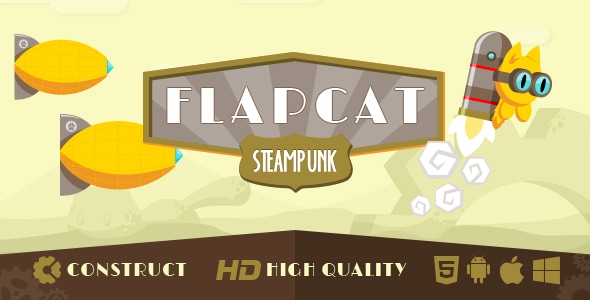 Game FlapCat Steampunk - CodeCanyon Item for Sale