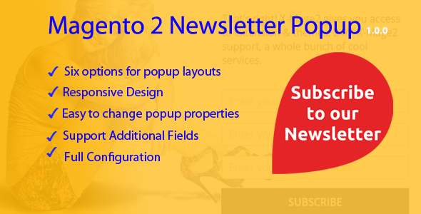 Magento 2 Newsletter Popup - CodeCanyon Item for Sale