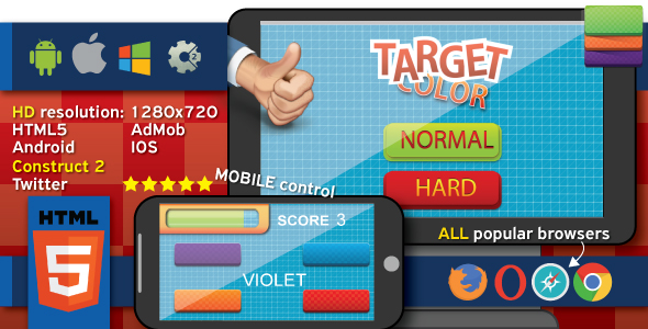 Target Color - HTML5 (.capx) - CodeCanyon Item for Sale