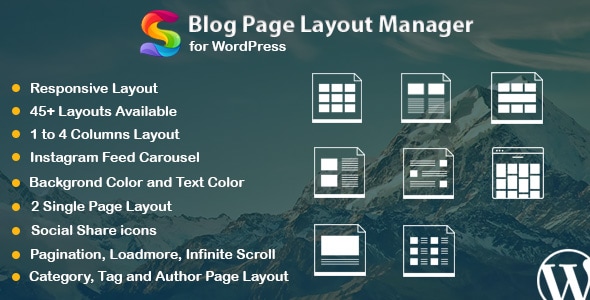 Blog Page Layout Manager for WordPress - CodeCanyon Item for Sale