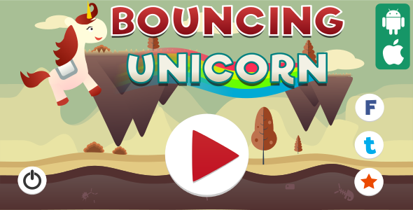 Bouncing Unicorn - HTML5 Game (Capx) - CodeCanyon Item for Sale