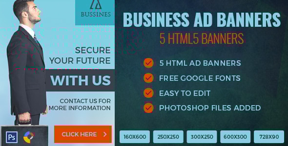 Business - HTML5 Ad Banner - CodeCanyon Item for Sale