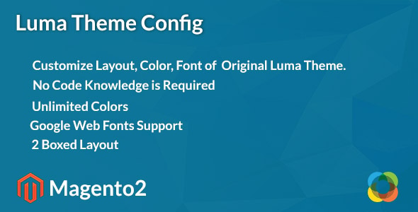 Magento2 Luma Theme Config - CodeCanyon Item for Sale