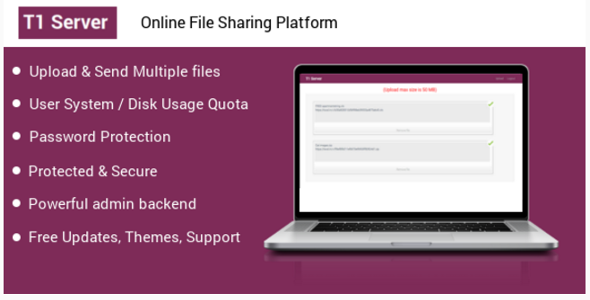 T1 File upload & sharing - CodeCanyon Item for Sale