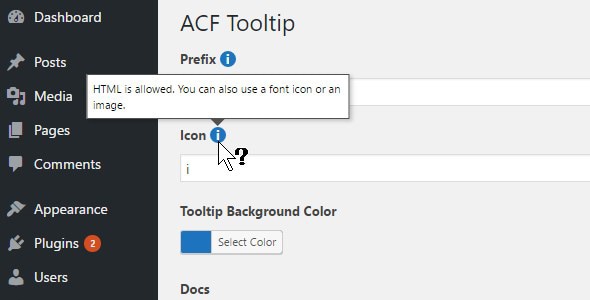 ACF Tooltip Helper - CodeCanyon Item for Sale
