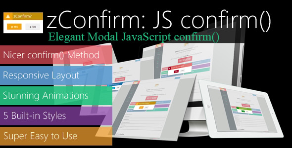 zConfirm: Elegant Modal JavaScript confirm() - CodeCanyon Item for Sale