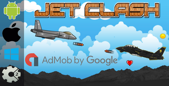 Jet Clash - HTML5 Game + Admob (Construct 2 - CAPX) - CodeCanyon Item for Sale