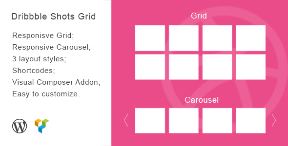Dribbble Shots Grid - WordPress Widget - CodeCanyon Item for Sale