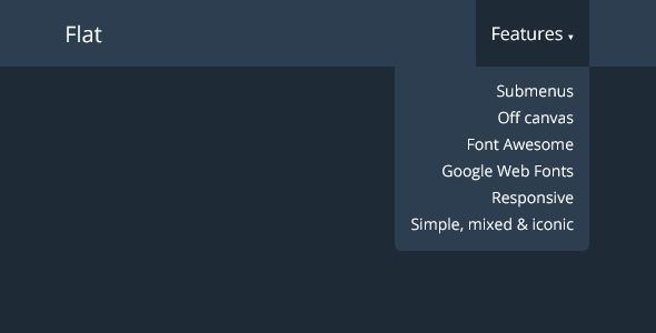 Flat - Bootstrap Responsive Navbar - CodeCanyon Item for Sale