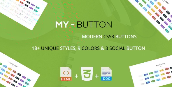 Mybutton - A Modern CSS3 Buttons Collection - CodeCanyon Item for Sale