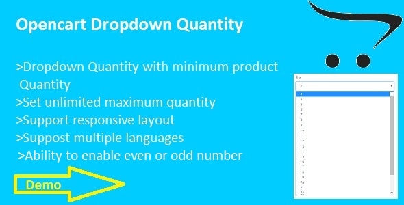 Dropdown Quantity for Opencart - CodeCanyon Item for Sale