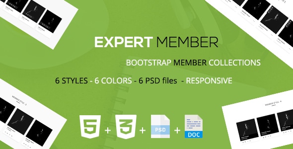 Expert - A Bootstrap Member Layout Collections - CodeCanyon Item for Sale